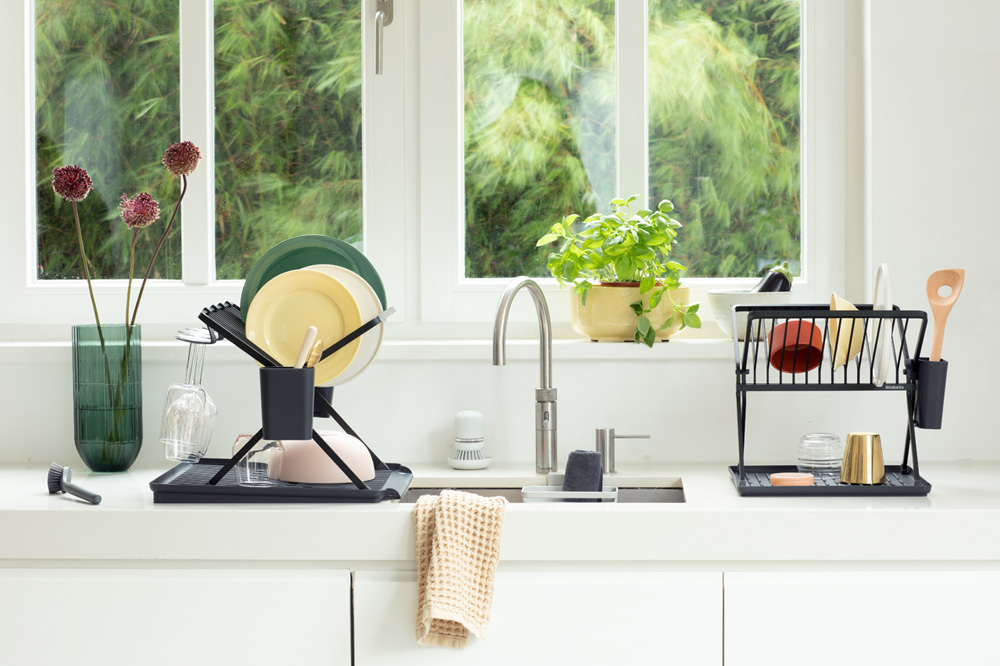 Brabantia skládací odkapávač - velký, tmavě šedá
