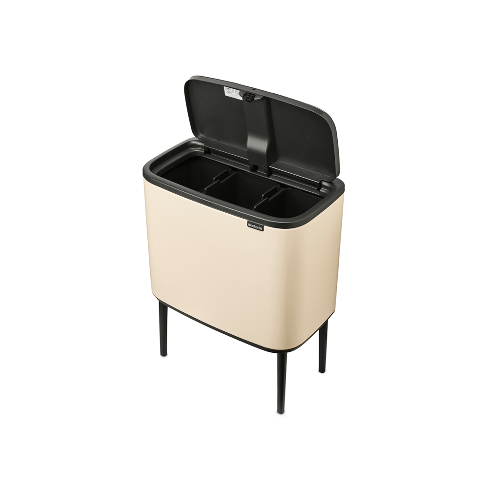 Brabantia odpadkový koš Bo Touch Bin - 3 x 11 L, jemná béžová