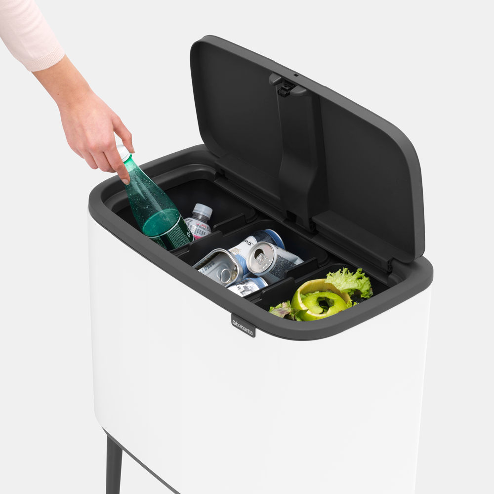 Brabantia odpadkový koš Bo Touch Bin - 3 x 11 L, jemná béžová