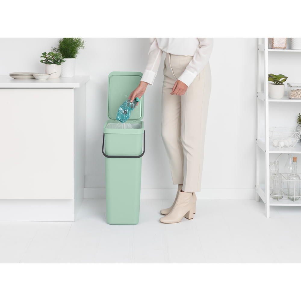 Brabantia odpadkový koš Sort & Go - 40 L, nefritově zelená