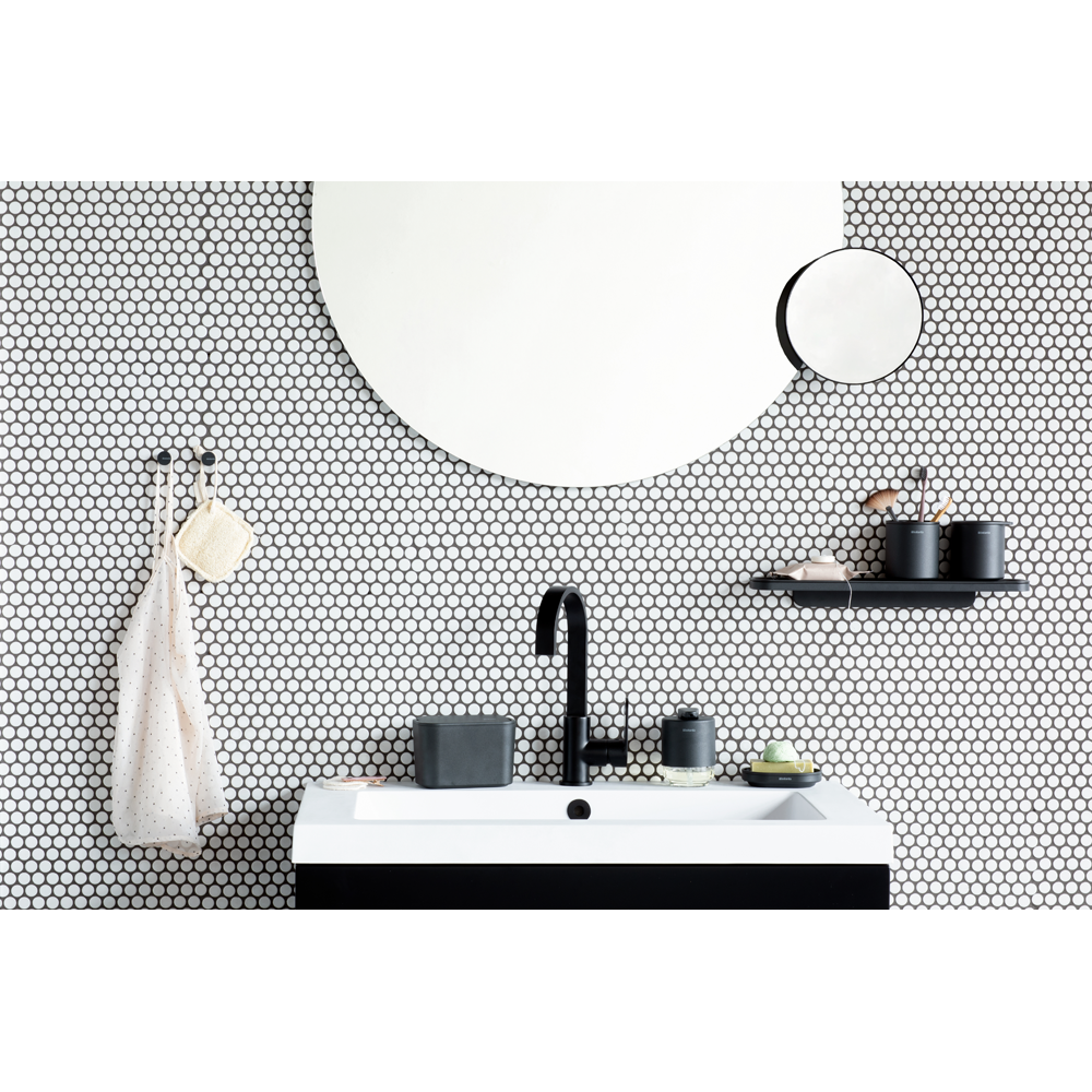 Brabantia MindSet koupelnové zrcátko, minerální tmavěšedá