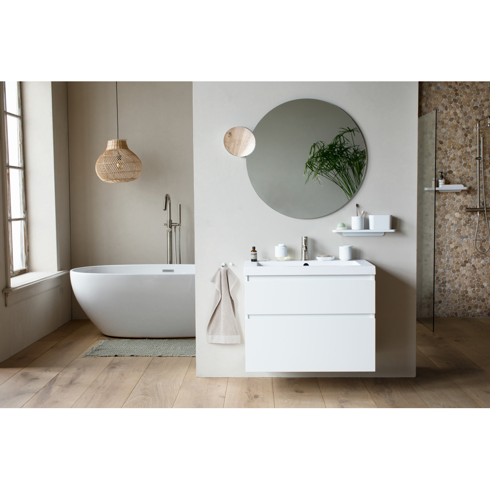 Brabantia MindSet koupelnové zrcátko, minerální svěží bílá