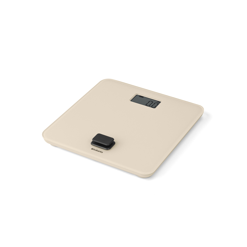 Brabantia ReNew bezbateriová váha do koupelny, jemná béžová