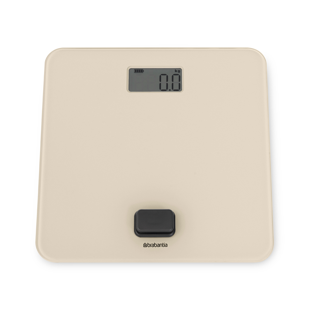 Brabantia ReNew bezbateriová váha do koupelny, jemná béžová