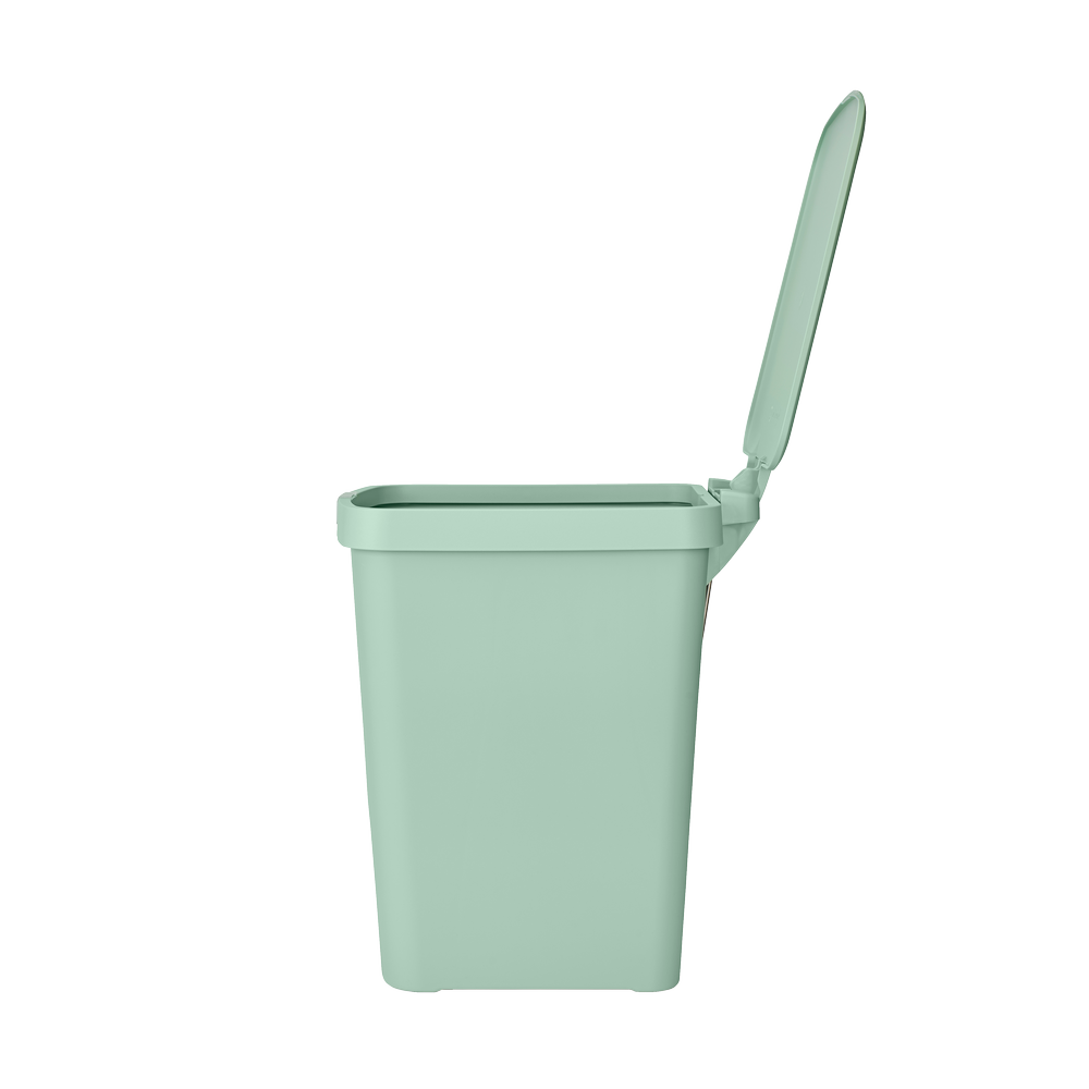Brabantia plastový odpadkový pedálový koš StepUp - 25 L, nefritově zelená