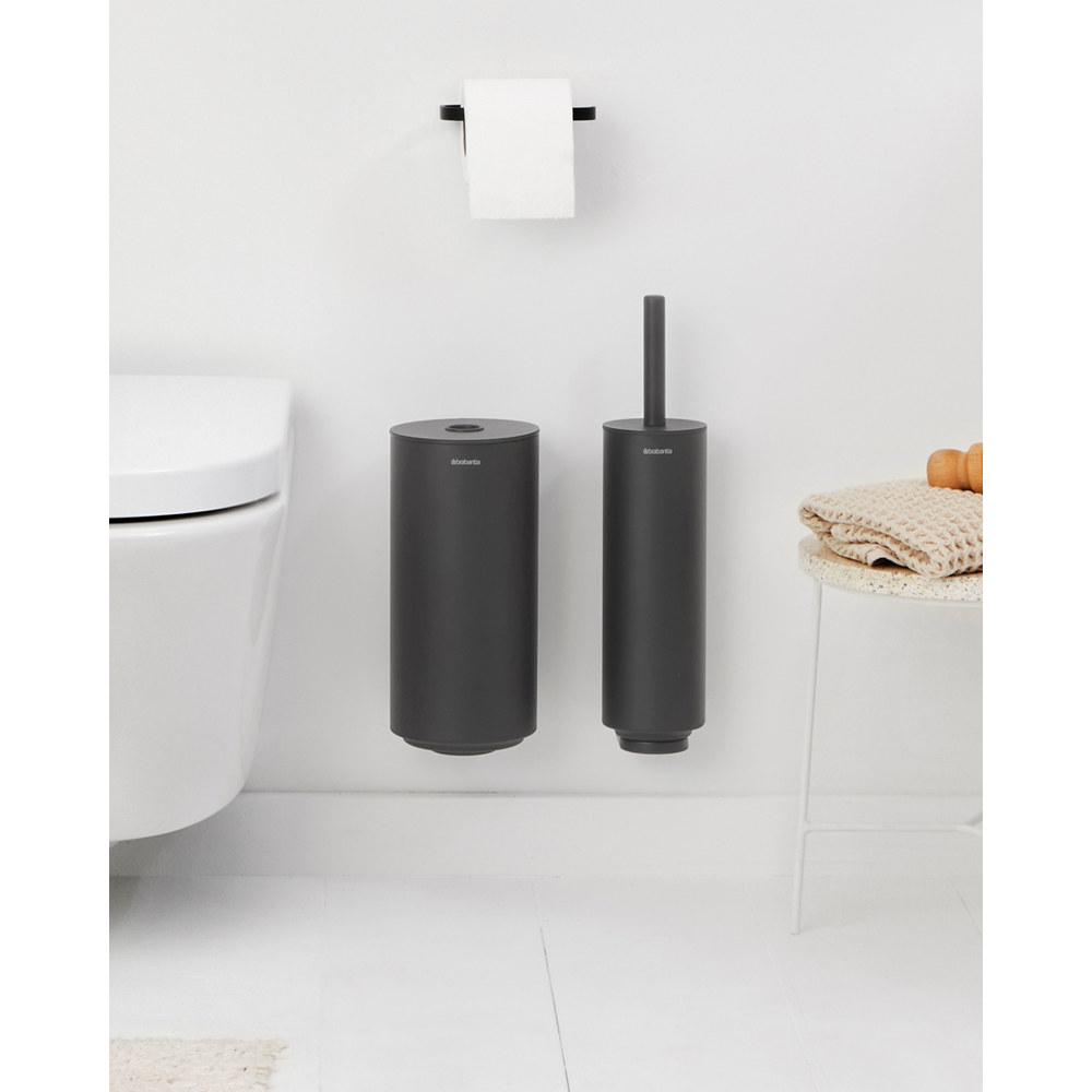 Brabantia MindSet WC doplňky, sada 3ks, minerální tmavěšedá