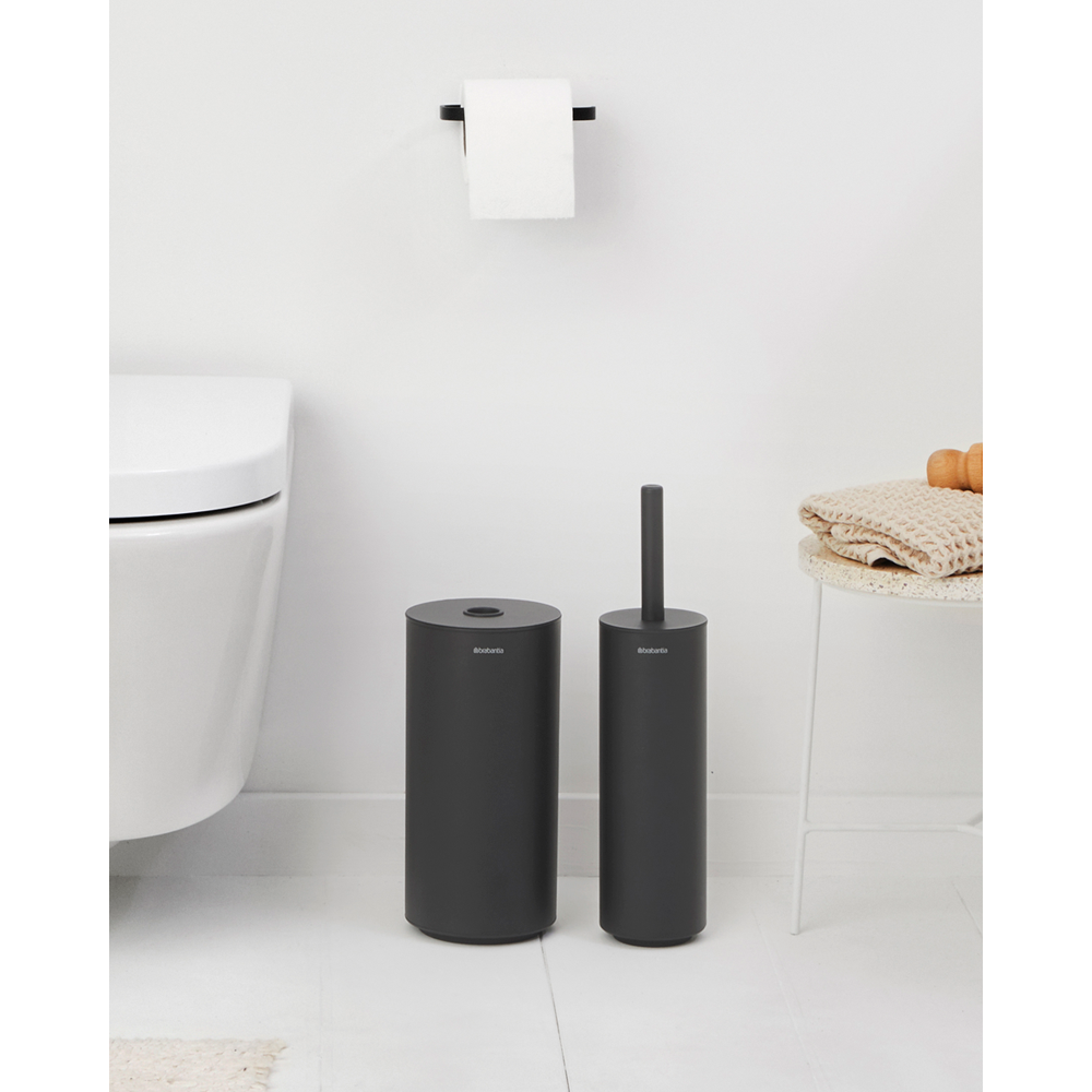 Brabantia MindSet WC doplňky, sada 3ks, minerální tmavěšedá