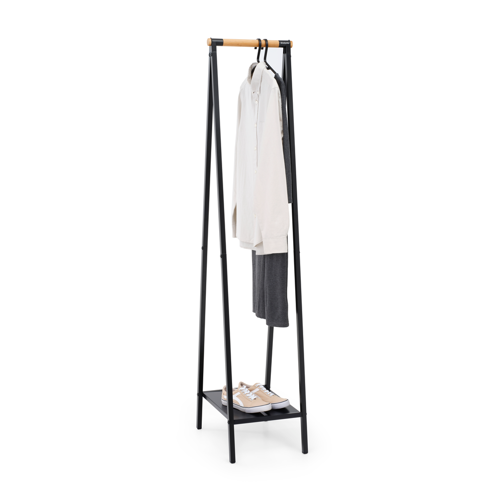 Brabantia volně stojící věšák na oblečení Linn compact, černý