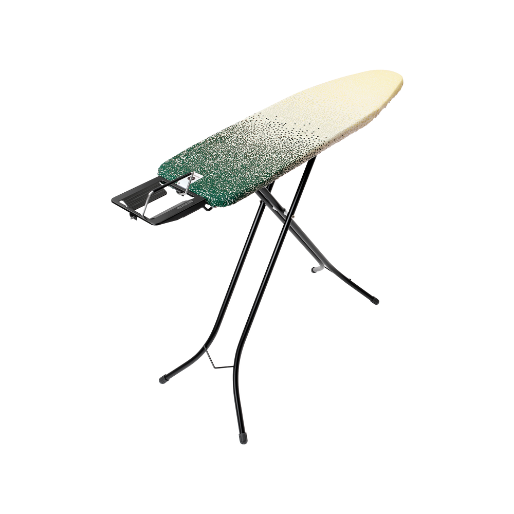 Brabantia žehlicí prkno A 110x30 cm, černý rám, odkládací plocha - Fairtrade bavlna, New Dawn