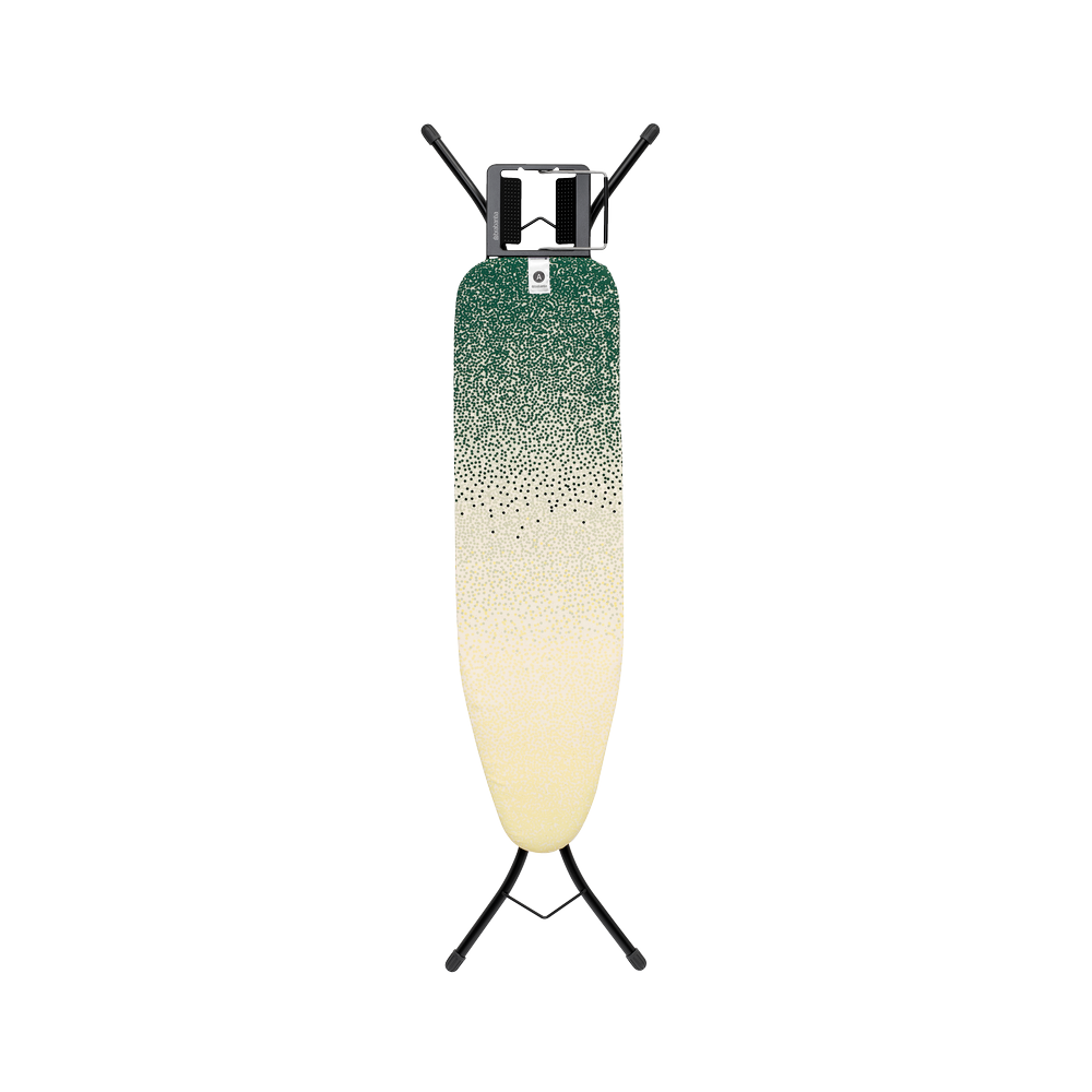 Brabantia žehlicí prkno A 110x30 cm, černý rám, odkládací plocha - Fairtrade bavlna, New Dawn