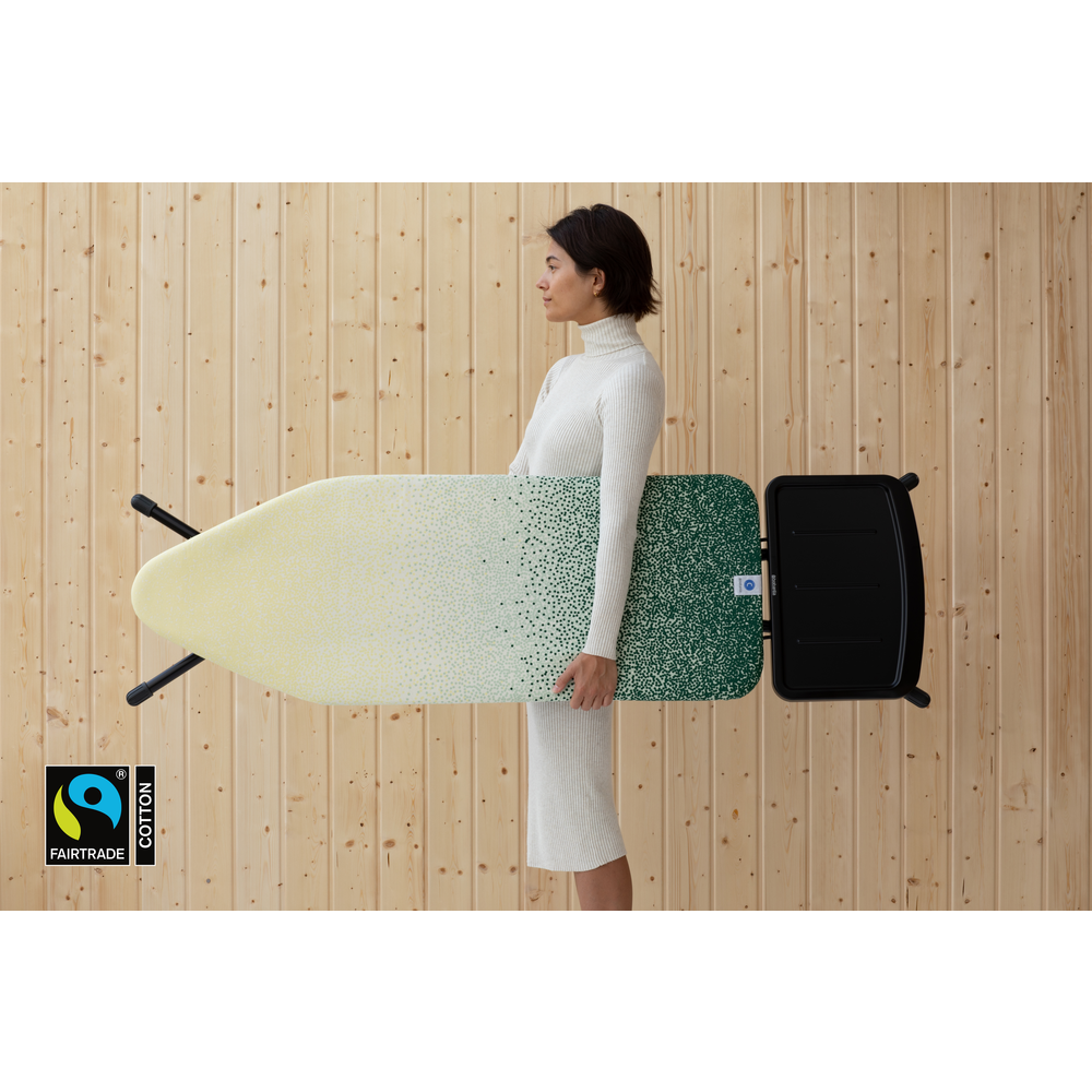 Brabantia žehlicí prkno C 124x45 cm, černý rám, pevný držák parní jednotky, New Dawn