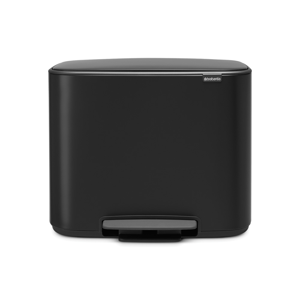 Brabantia odpadkový pedálový koš Bo - 11 + 23 L, matná černá