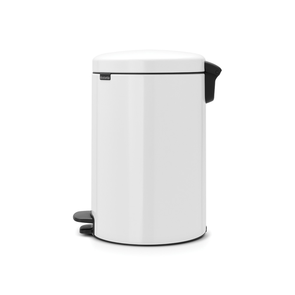 Brabantia pedálový odpadkový koš newIcon -  20 L bílá, kovové vědro