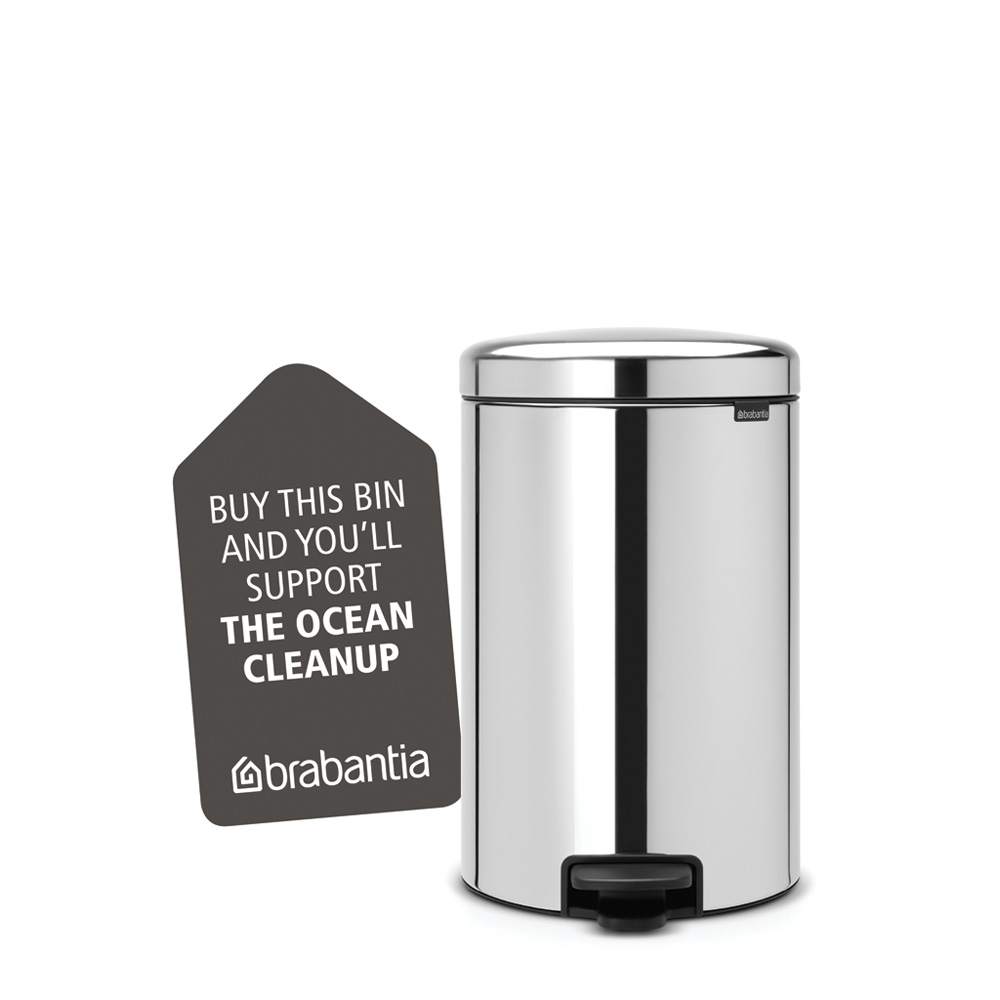 Brabantia pedálový odpadkový koš newIcon -  20 L lesklá ocel, kovové vědro