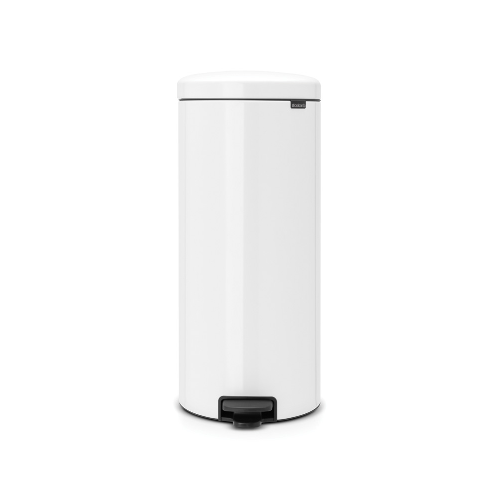 Brabantia pedálový odpadkový koš newIcon -  30 L bílá, kovové vědro