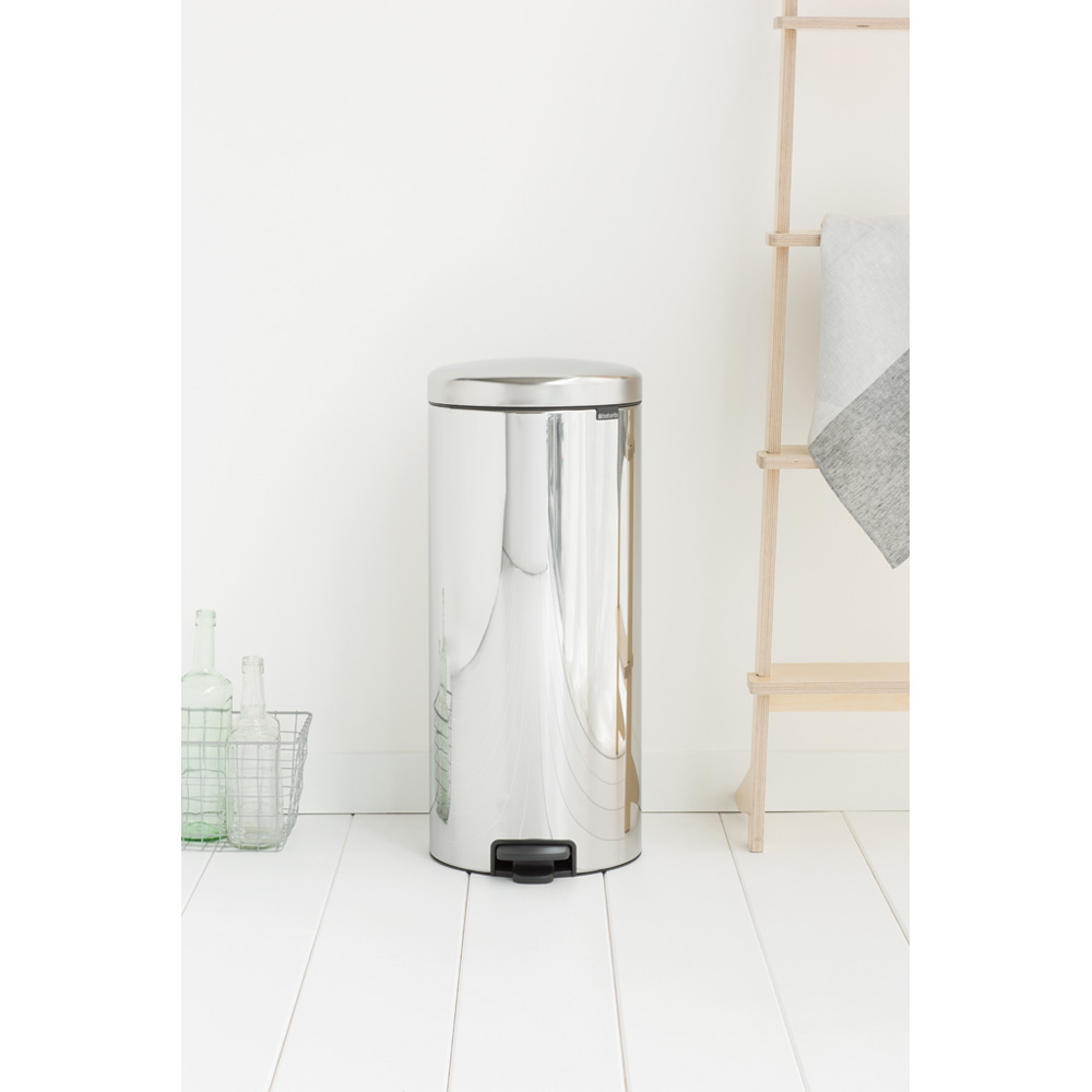 Brabantia pedálový odpadkový koš newIcon -  30 L lesklá ocel, kovové vědro