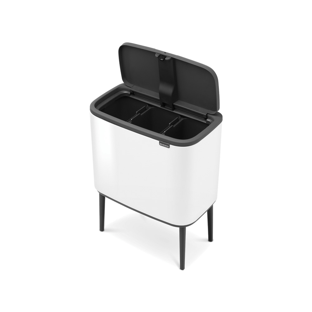 Brabantia odpadkový koš Bo Touch Bin - 3 x 11 L, bílá