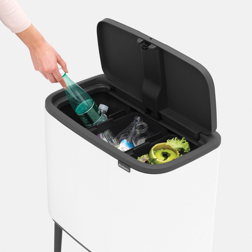 Brabantia odpadkový koš Bo Touch Bin - 3 x 11 L, bílá