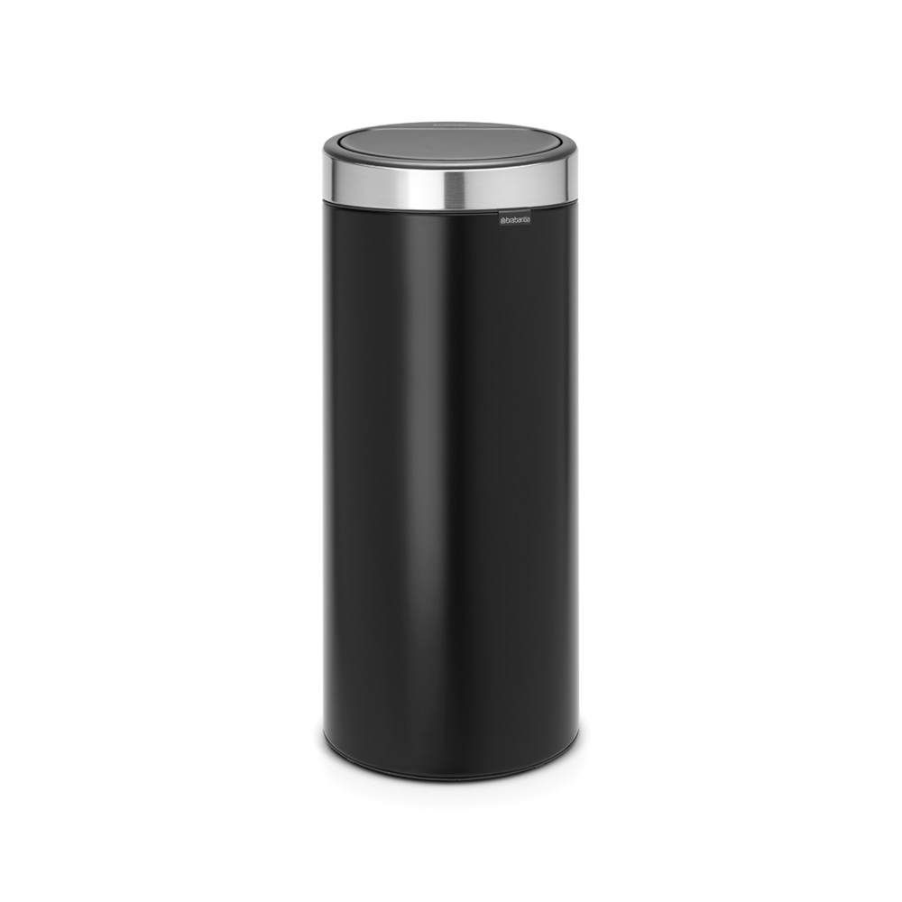 Brabantia Odpadkový koš Touch Bin New - 30 L, matná černá/stříbrná
