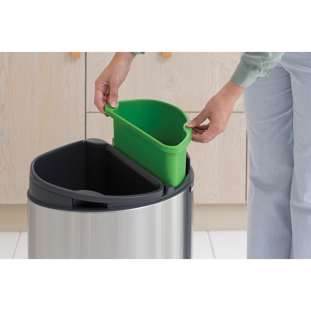 Brabantia odpakový koš Touch Bin Recycle - 10 + 23 L, matná ocel FPP