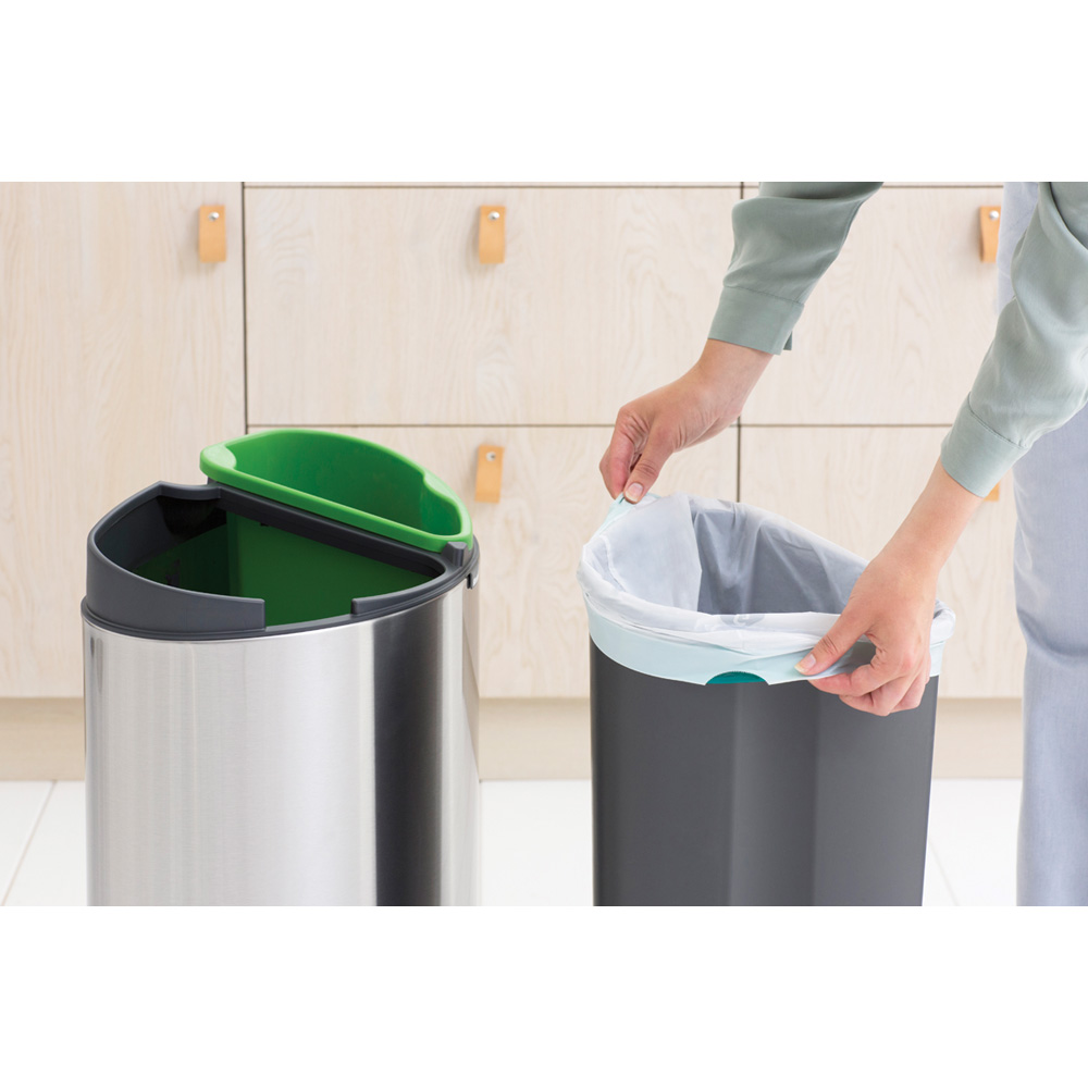 Brabantia odpakový koš Touch Bin Recycle - 10 + 23 L, matná ocel FPP