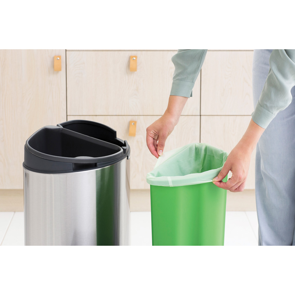 Brabantia odpakový koš Touch Bin Recycle - 10 + 23 L, matná ocel FPP