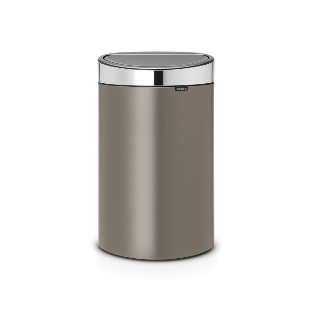 Brabantia Odpadkový koš Touch Bin - 40 L, platinová/stříbrná