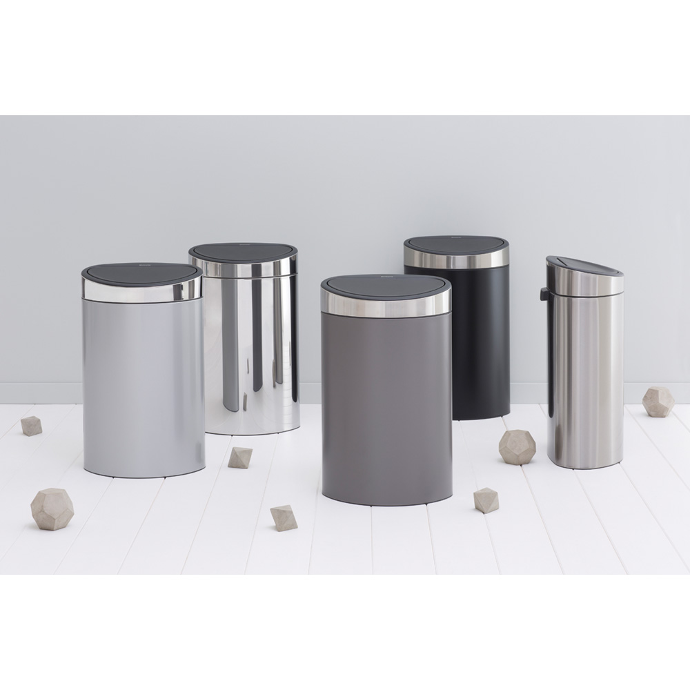 Brabantia Odpadkový koš Touch Bin - 40 L, platinová/stříbrná