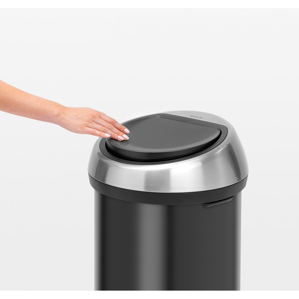 Brabantia odpadkový koš Touch Bin - 60L, matná černá/stříbrná