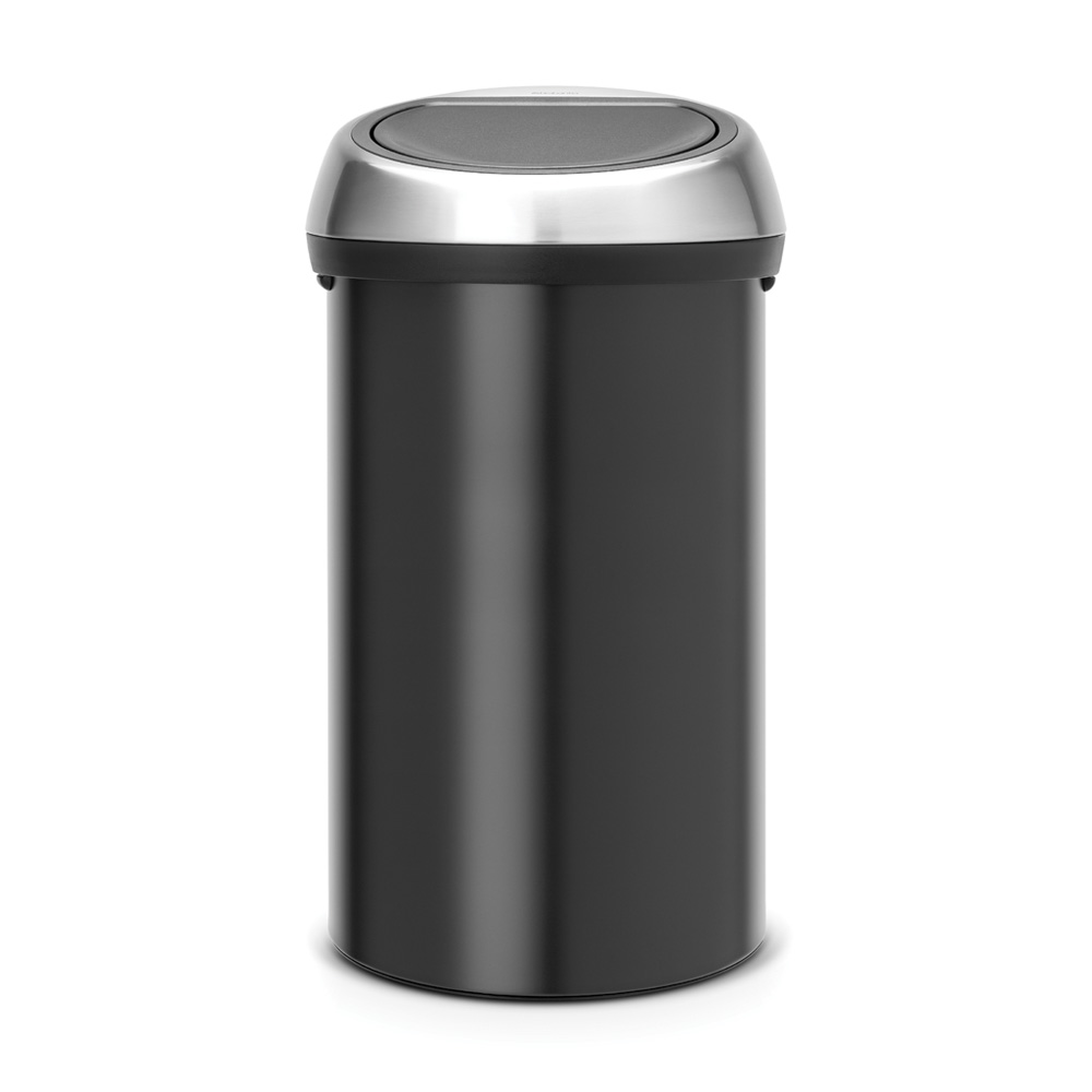 Brabantia odpadkový koš Touch Bin - 60L, matná černá/stříbrná