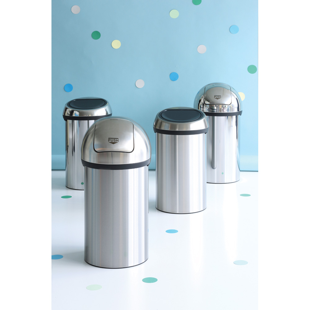 Brabantia odpadkový koš na odpadky Push Bin - 60 L, lesklá ocel