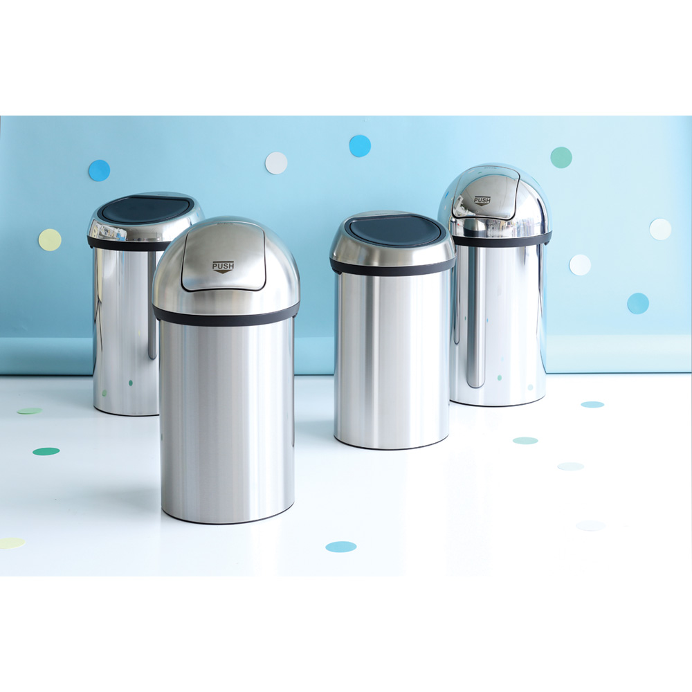 Brabantia odpadkový koš na odpadky Push Bin - 60 L, lesklá ocel