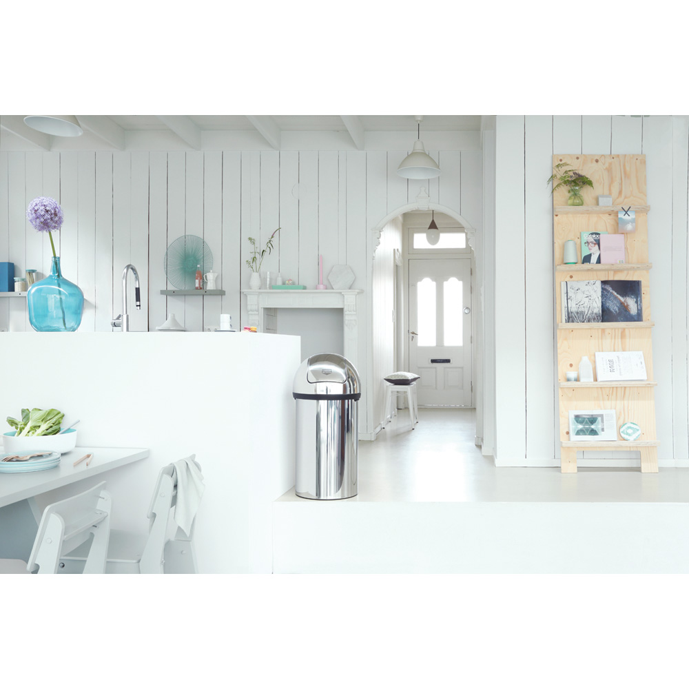 Brabantia odpadkový koš na odpadky Push Bin - 60 L, lesklá ocel