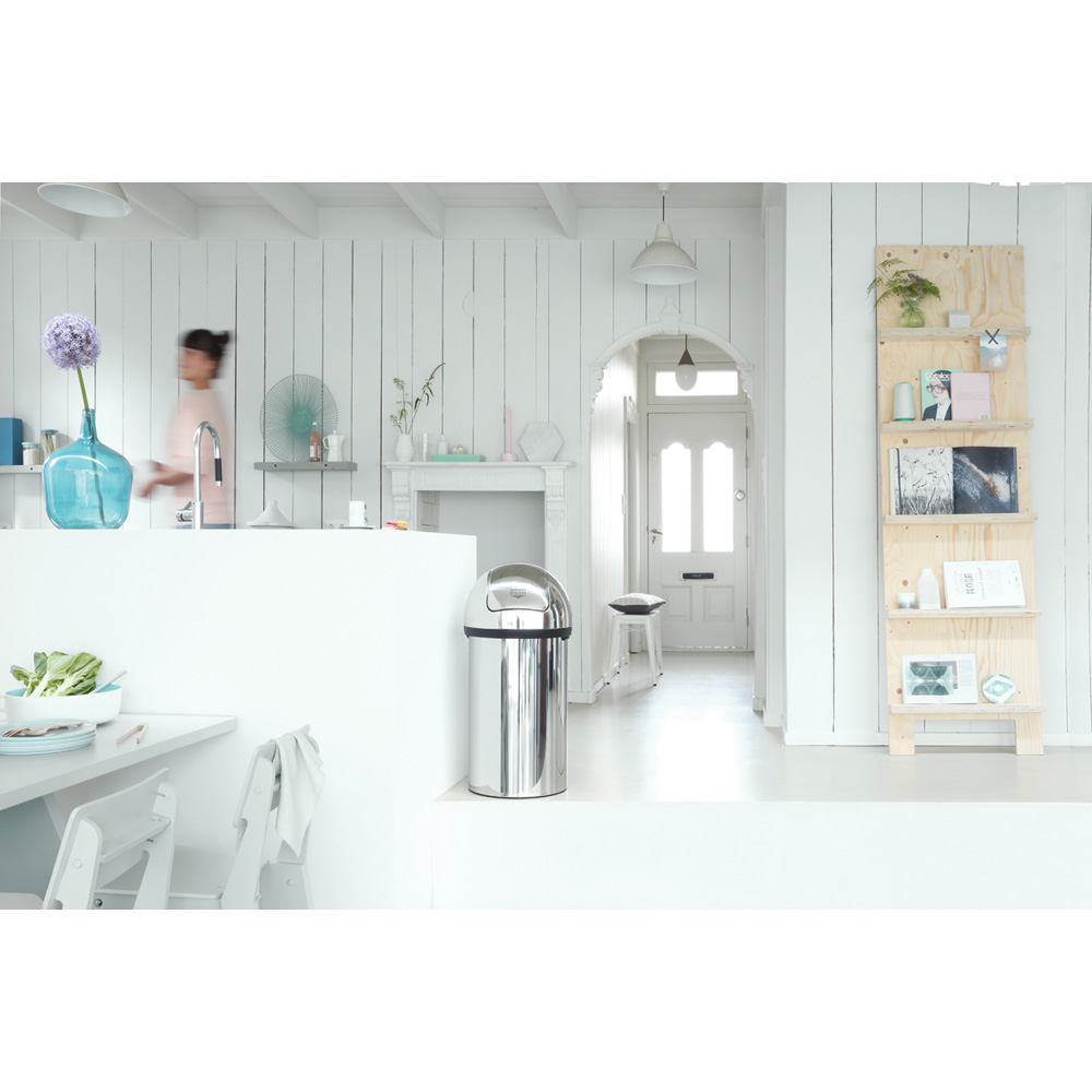 Brabantia odpadkový koš na odpadky Push Bin - 60 L, lesklá ocel