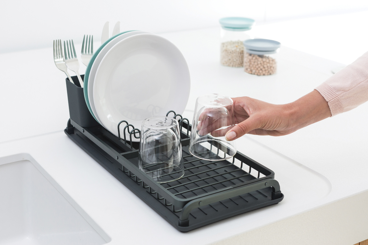 Brabantia odkapávač na nádobí - střední, tmavě šedá