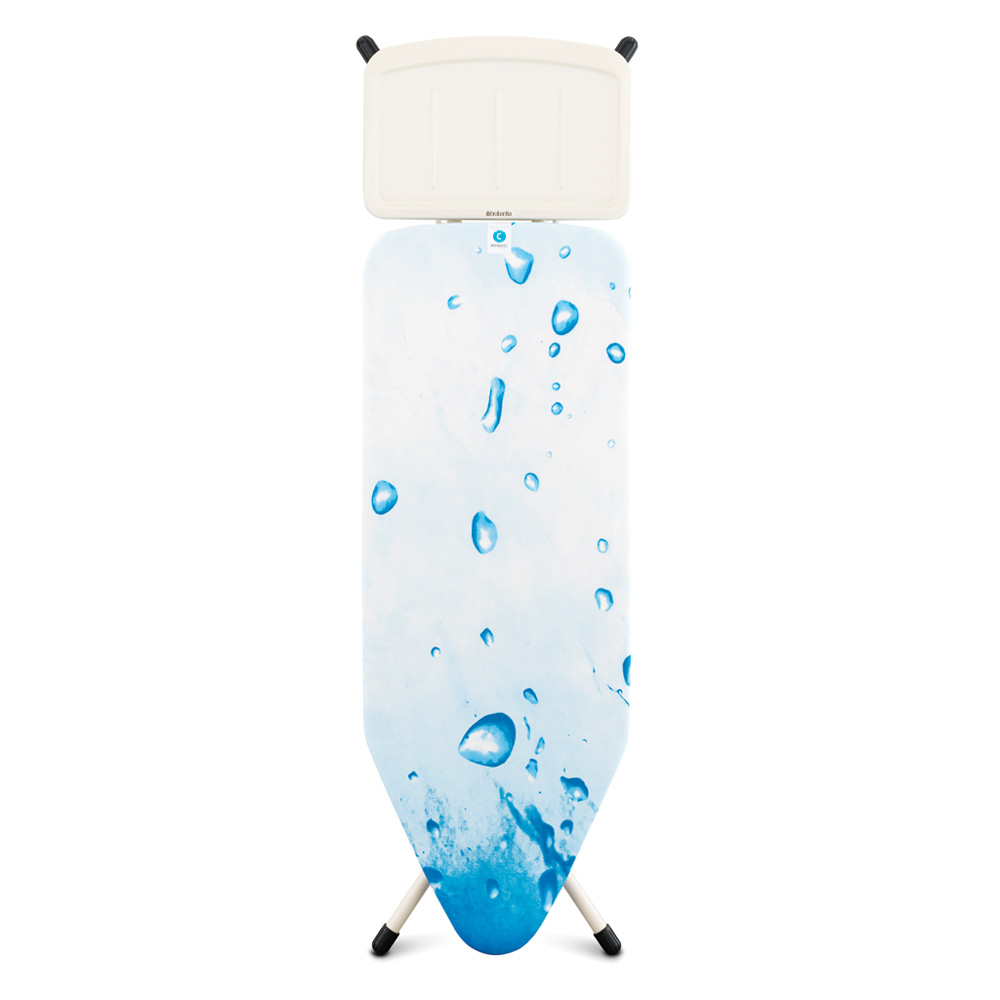 Brabantia žehlicí prkno C - pevný držák pro parní jednotku, bílý rám 25mm, Ice Water