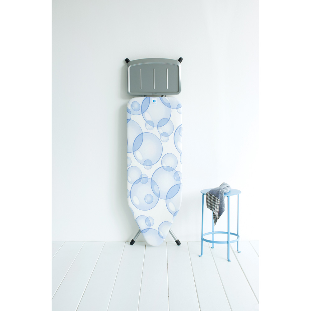 Brabantia žehlicí prkno C - pevný držák pro parní jednotku, šedý rám 25mm, Bubbles