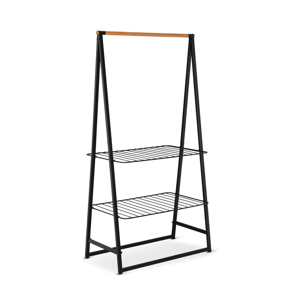 Brabantia volně stojící věšák na oblečení Linn velký, černý