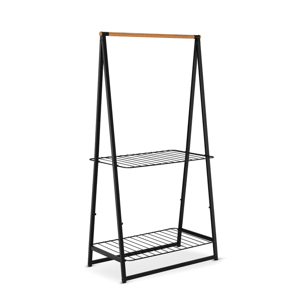 Brabantia volně stojící věšák na oblečení Linn velký, černý