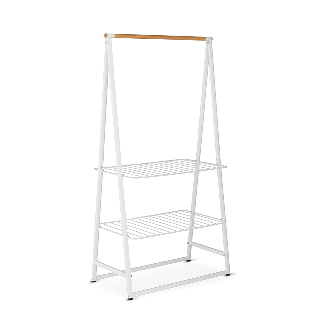 Brabantia volně stojící věšák na prádlo Linn velký, bílý