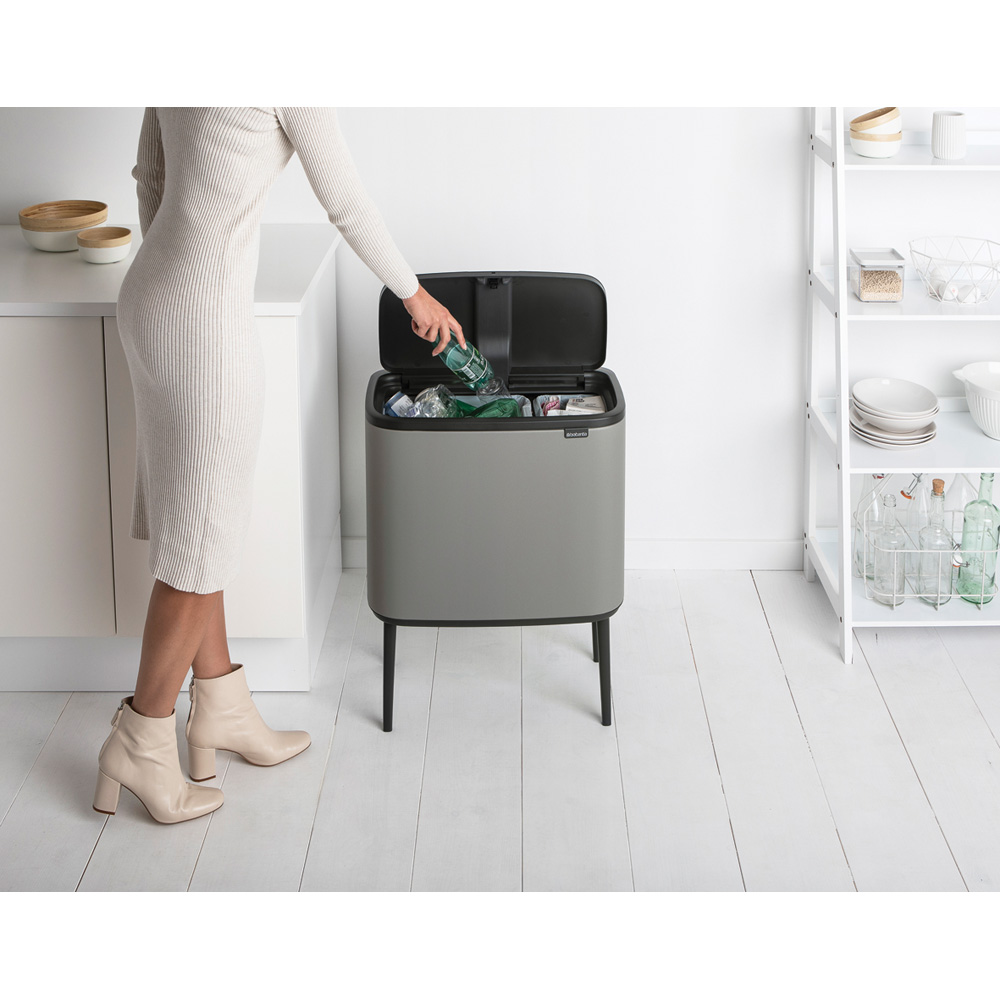 Brabantia odpadkový koš Bo Touch Bin - 11+23 L,minerální světlešedá