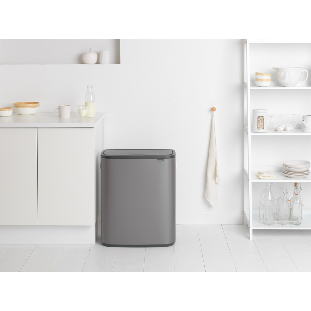 Brabantia odpadkový koš Bo Touch Bin - 2 x30L,platinová