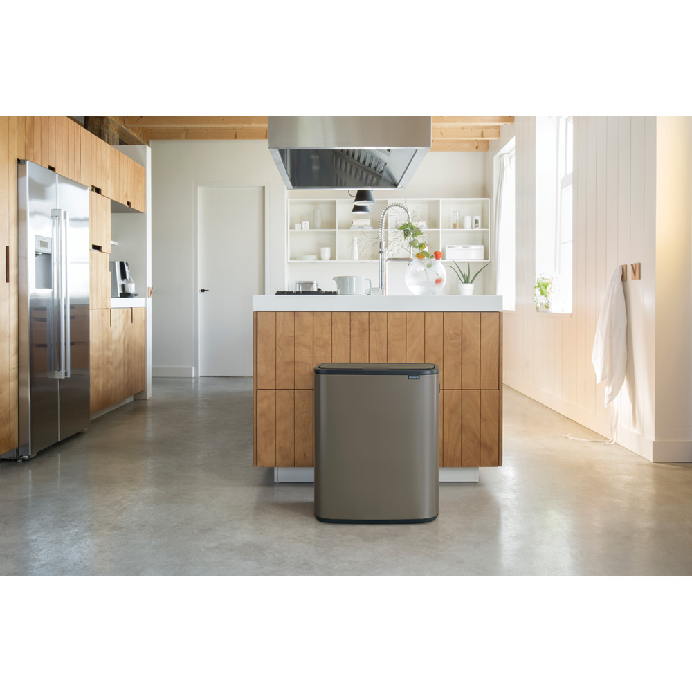Brabantia odpadkový koš Bo Touch Bin - 2 x30L,platinová