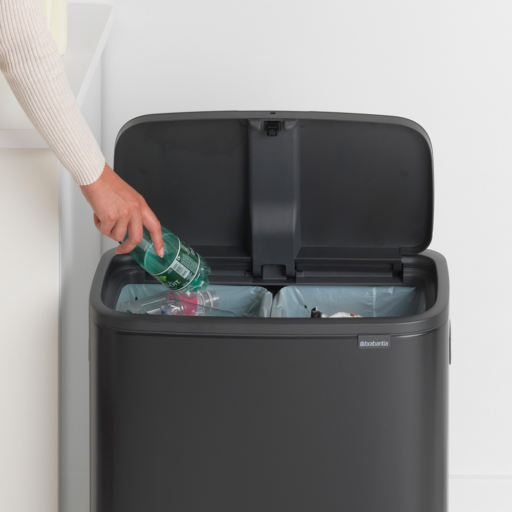 Brabantia odpadkový koš Bo Touch Bin - 2 x30L,matná černá