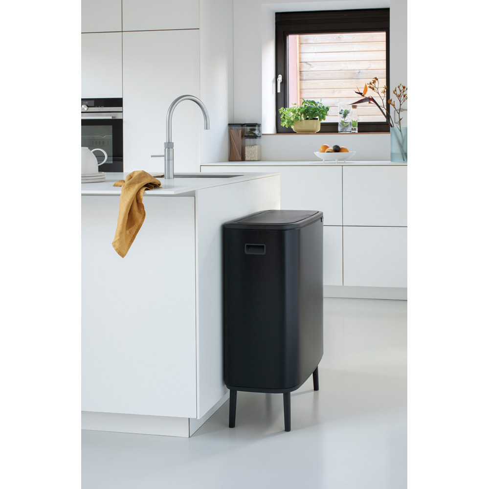 Brabantia odpadkový koš Bo Touch Bin Hi - 2 x30L,matná černá