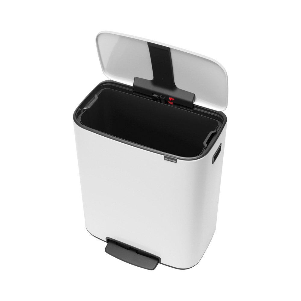 Brabantia odpadkový pedálový koš Bo 60L, bílá