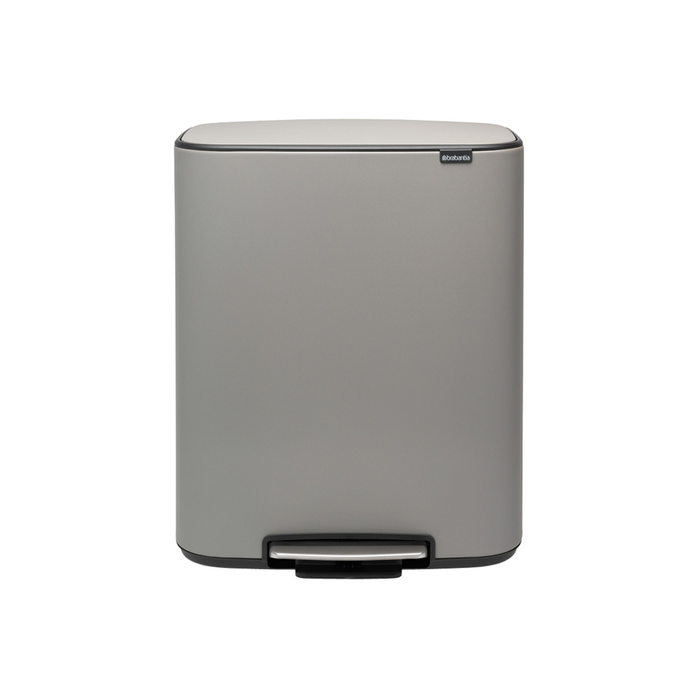 Brabantia odpadkový pedálový koš Bo 60L,minerální světle šedá