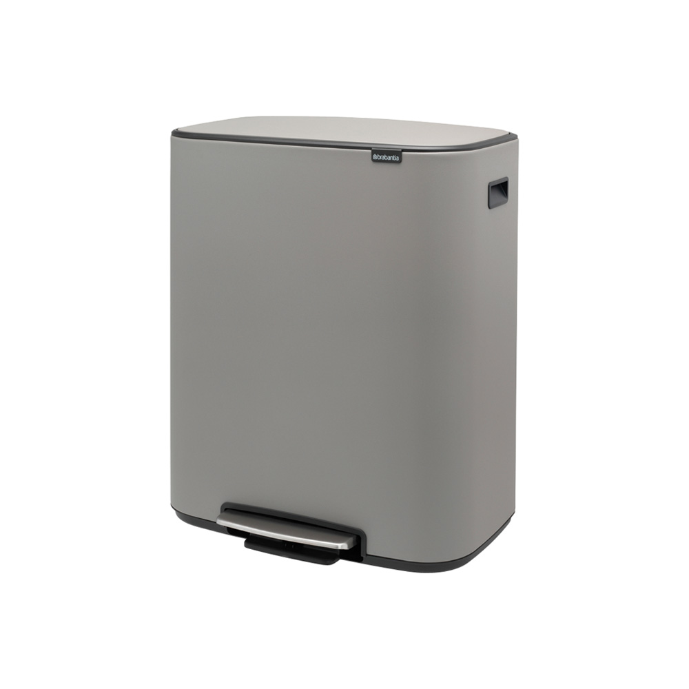 Brabantia odpadkový pedálový koš Bo 2x30L, minerální světle šedá
