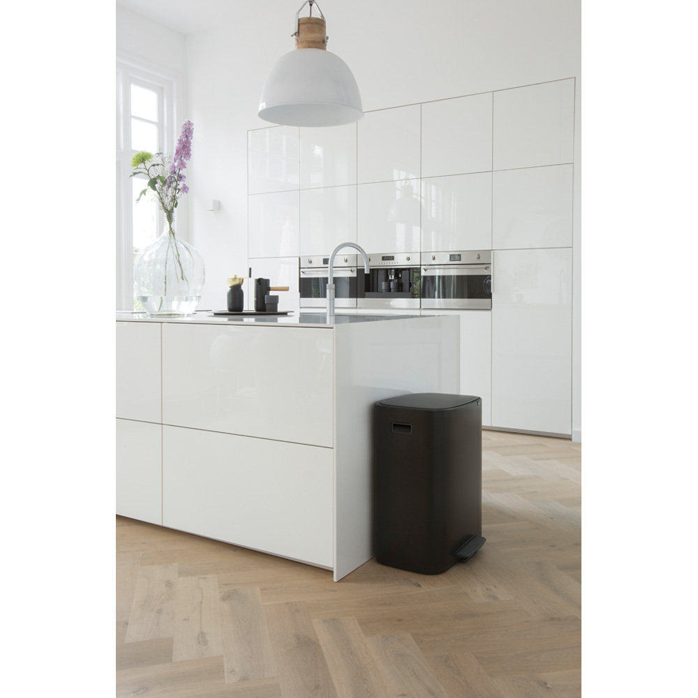 Brabantia odpadkový pedálový koš Bo 2x30L, matná černá